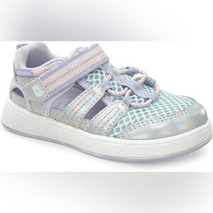 Stride rite seaton iridescent sneaker sandal - toddler size 8 - used
